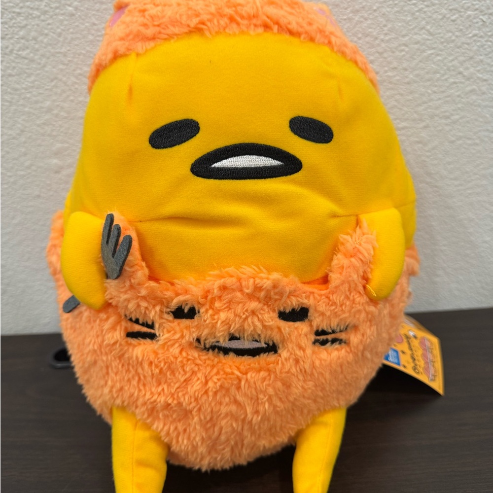 Gudetama Sanrio Halloween Cat Lazy Egg Pumpkin Plush Doll Toreba Stuffed Toy NEW